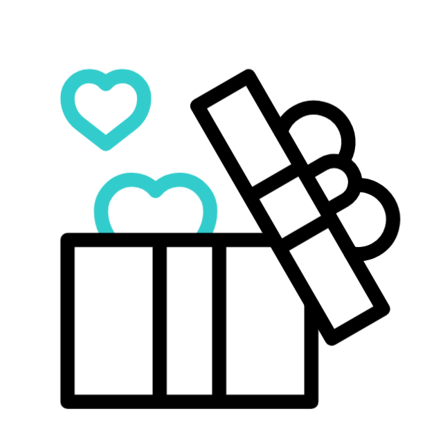 Gift accessories icon